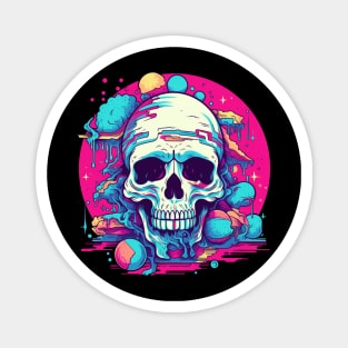 Psychedelic Melting Skull LSD Magnet